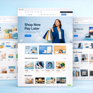 E-commerce website, redesign online store