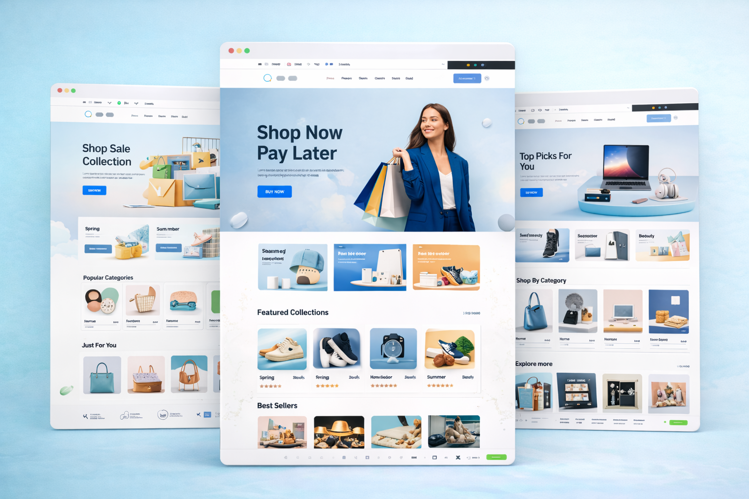 E-commerce website, redesign online store